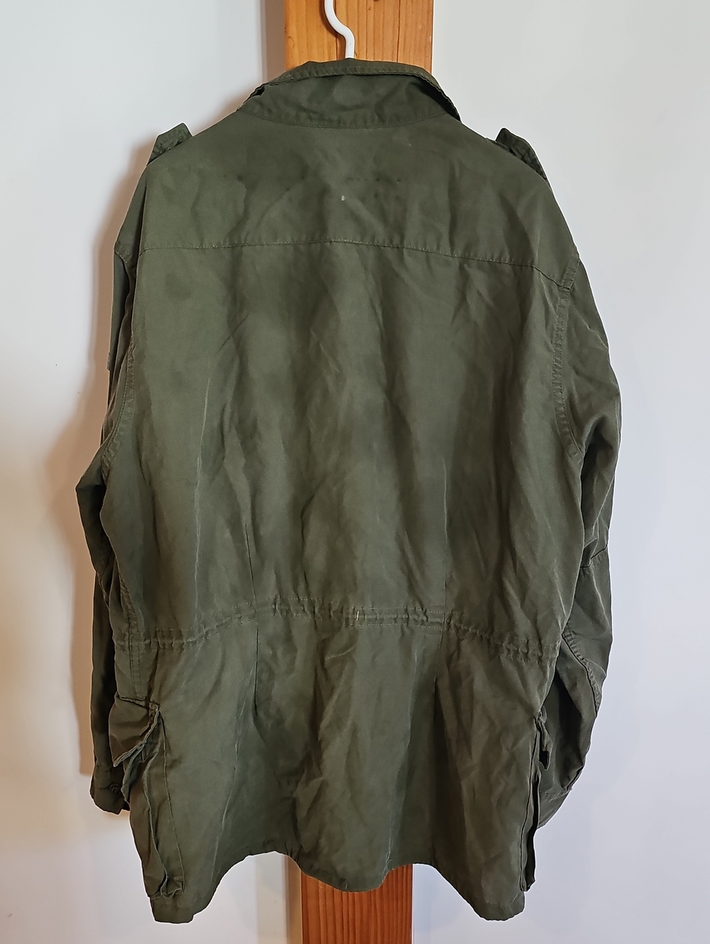Men's Olive Green Military Field Jacket - Picture 7 of 12
